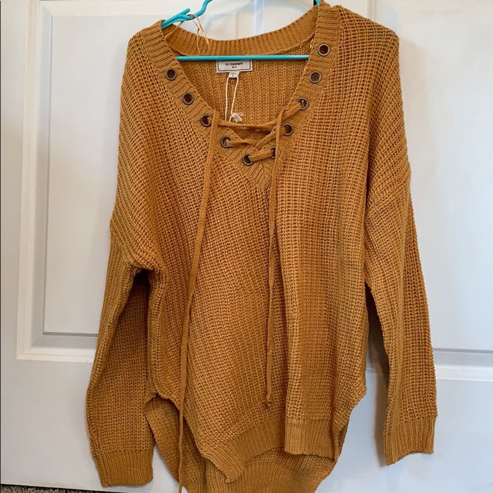 No comment sweater